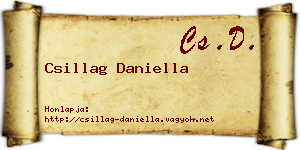 Csillag Daniella névjegykártya